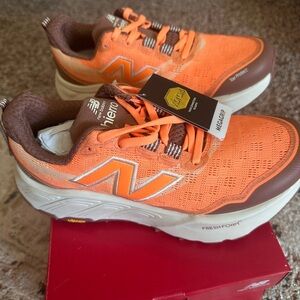 New Balance Vibrant Orange and Brown Athletic Shoes Fresh Foam X Hierro v9 Trail